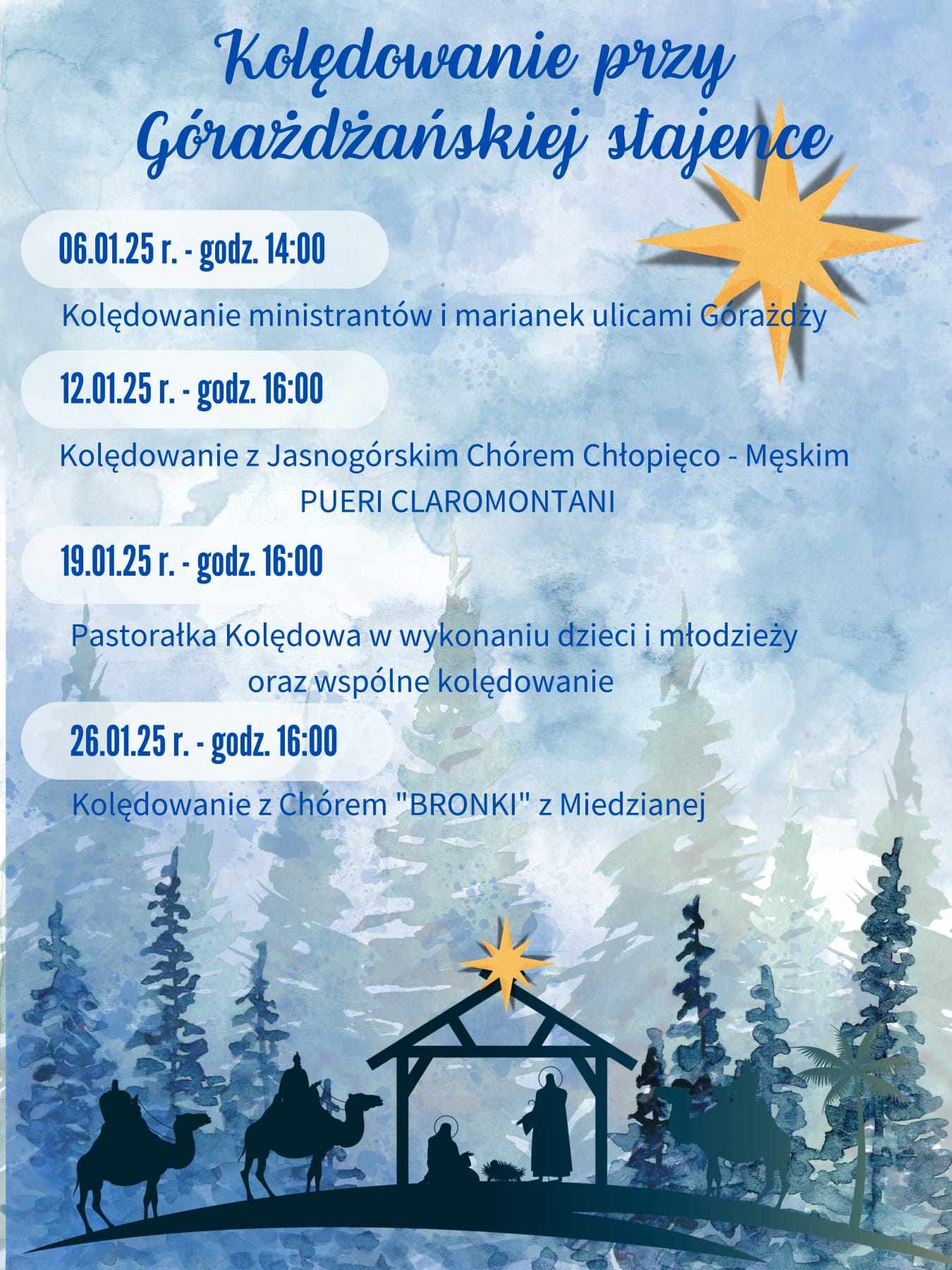 KOLĘDOWANIE PRZY GÓRAŻDŻAŃSKIEJ STAJENCE