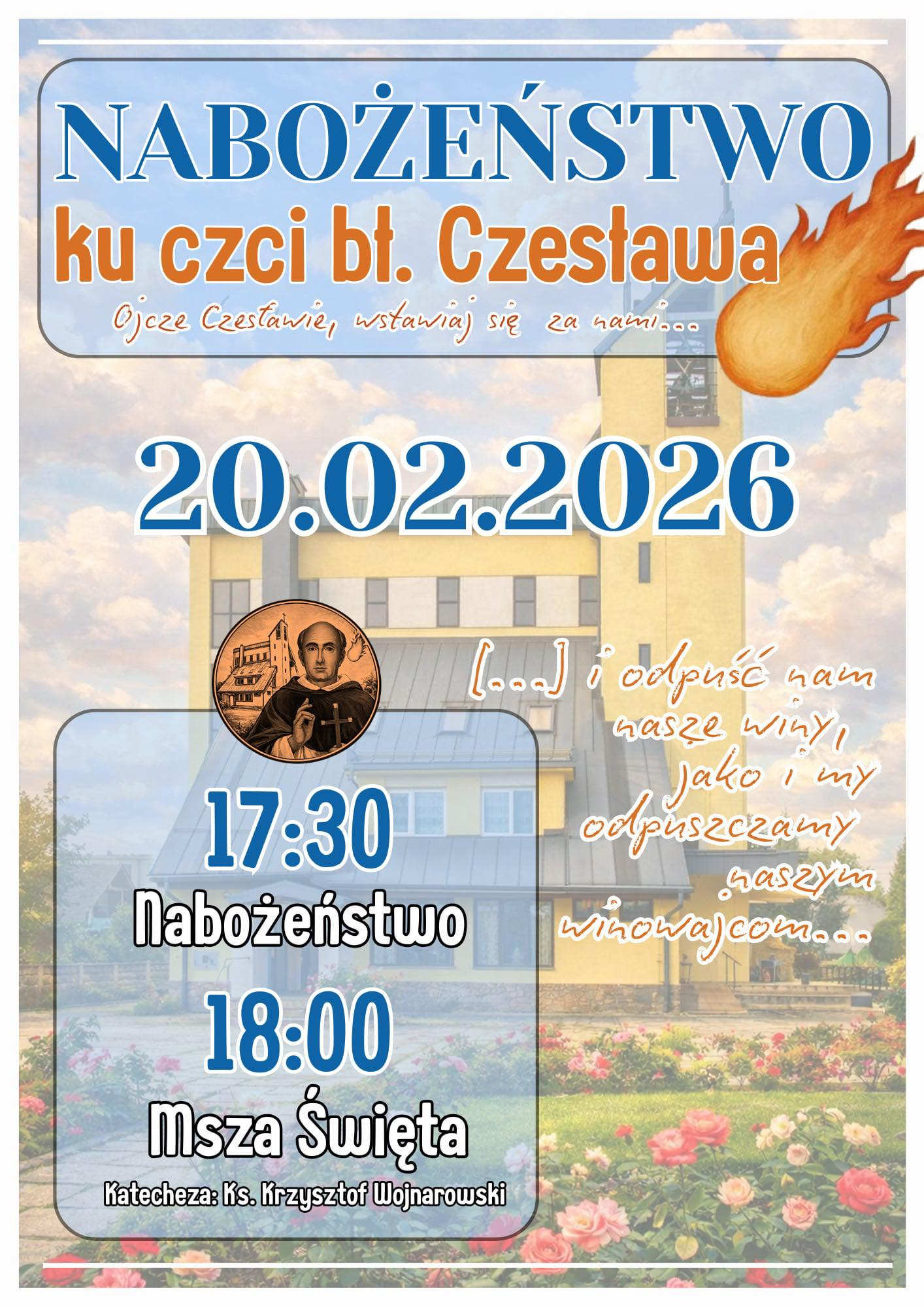 NABOŻEŃSTWO KU CZCI BŁ. CZESŁAWA
