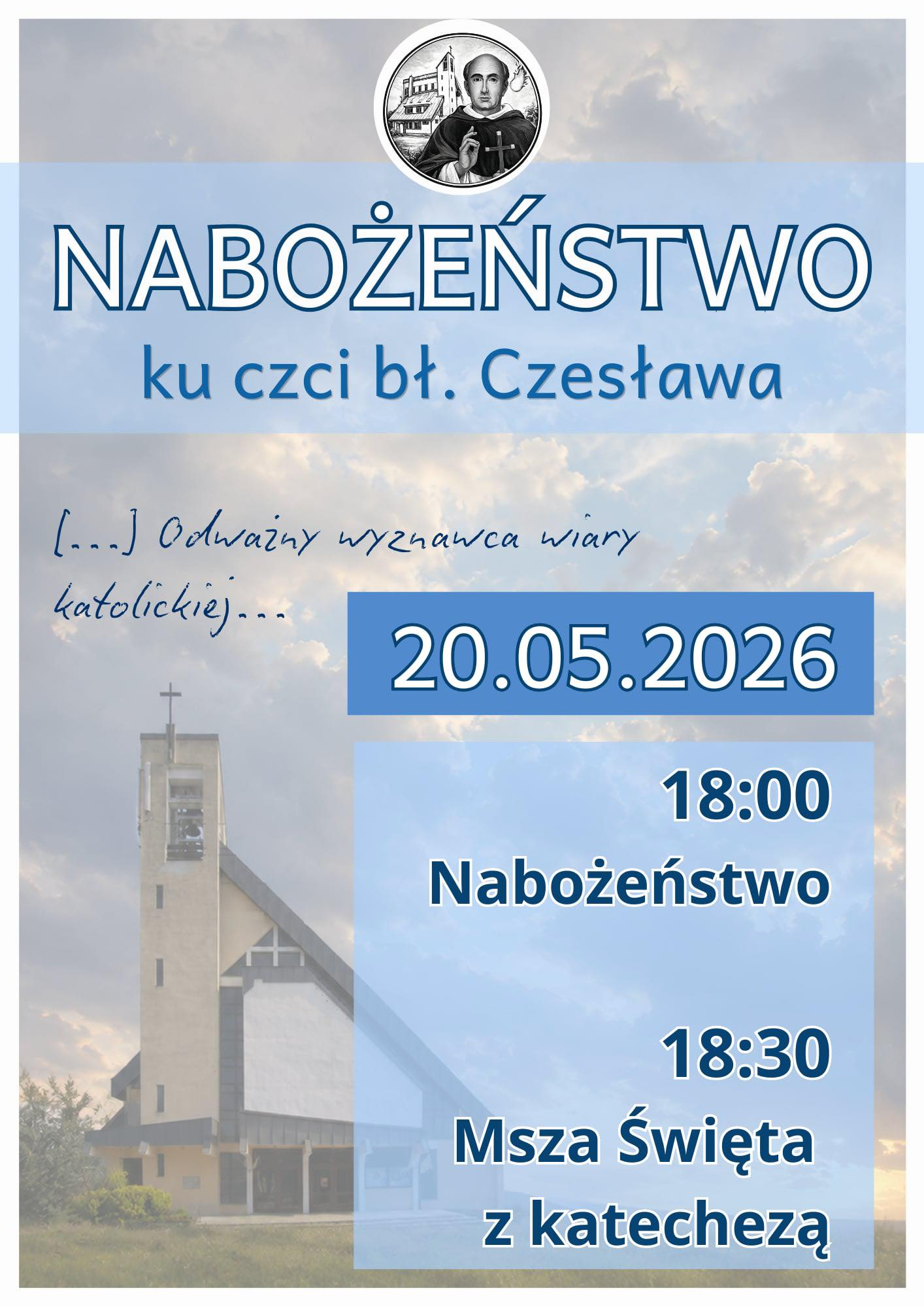 NABOŻEŃSTWO KU CZCI BŁ. CZESŁAWA